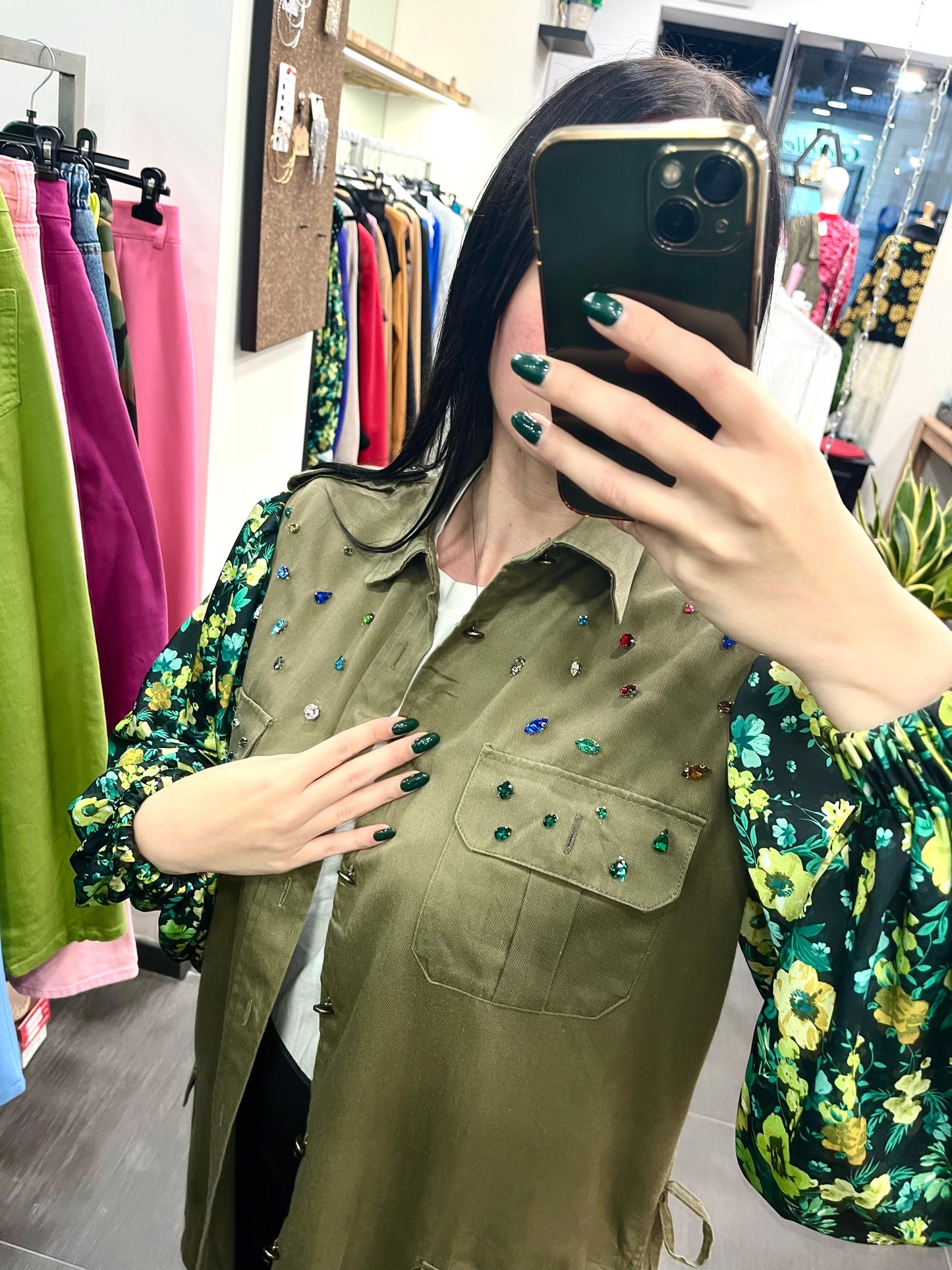 Giacca custom Flower Rain