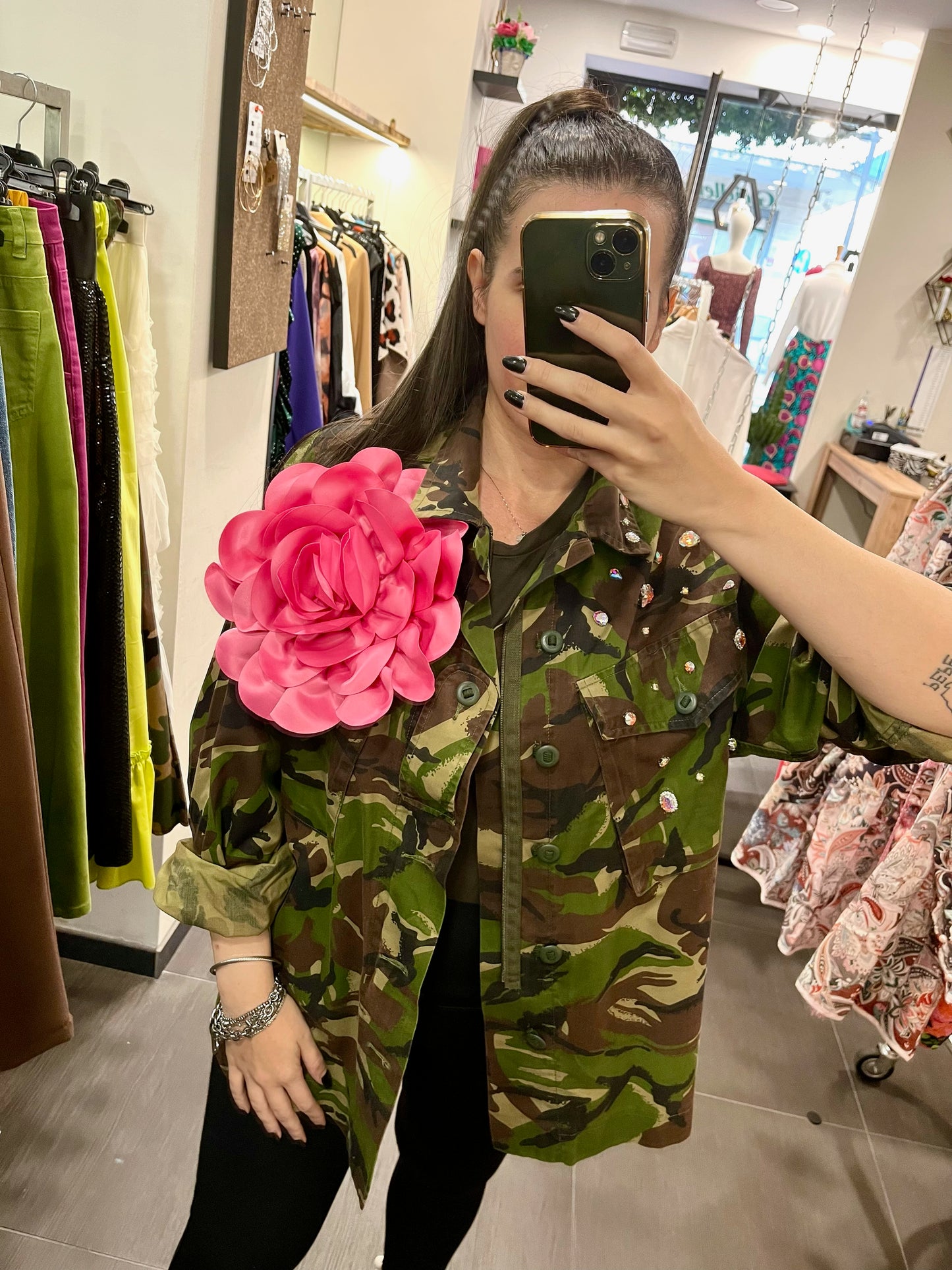 Giacca custom Flor fucsia