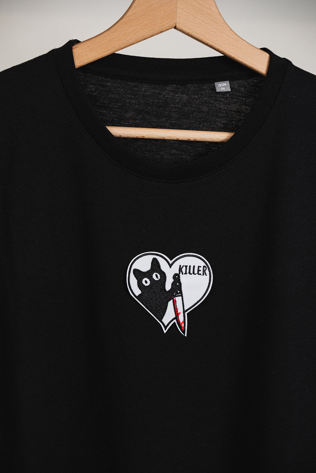 T-shirt Nera - Gatto Killer