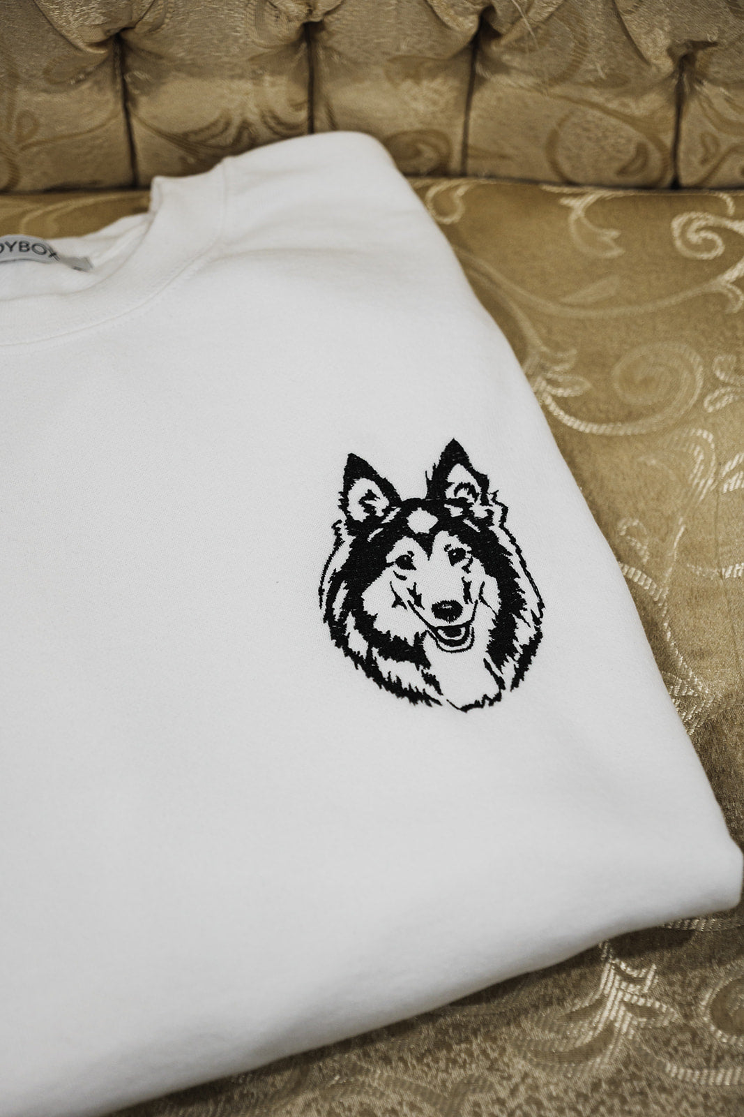 T-Shirt con ricamo Border Collie