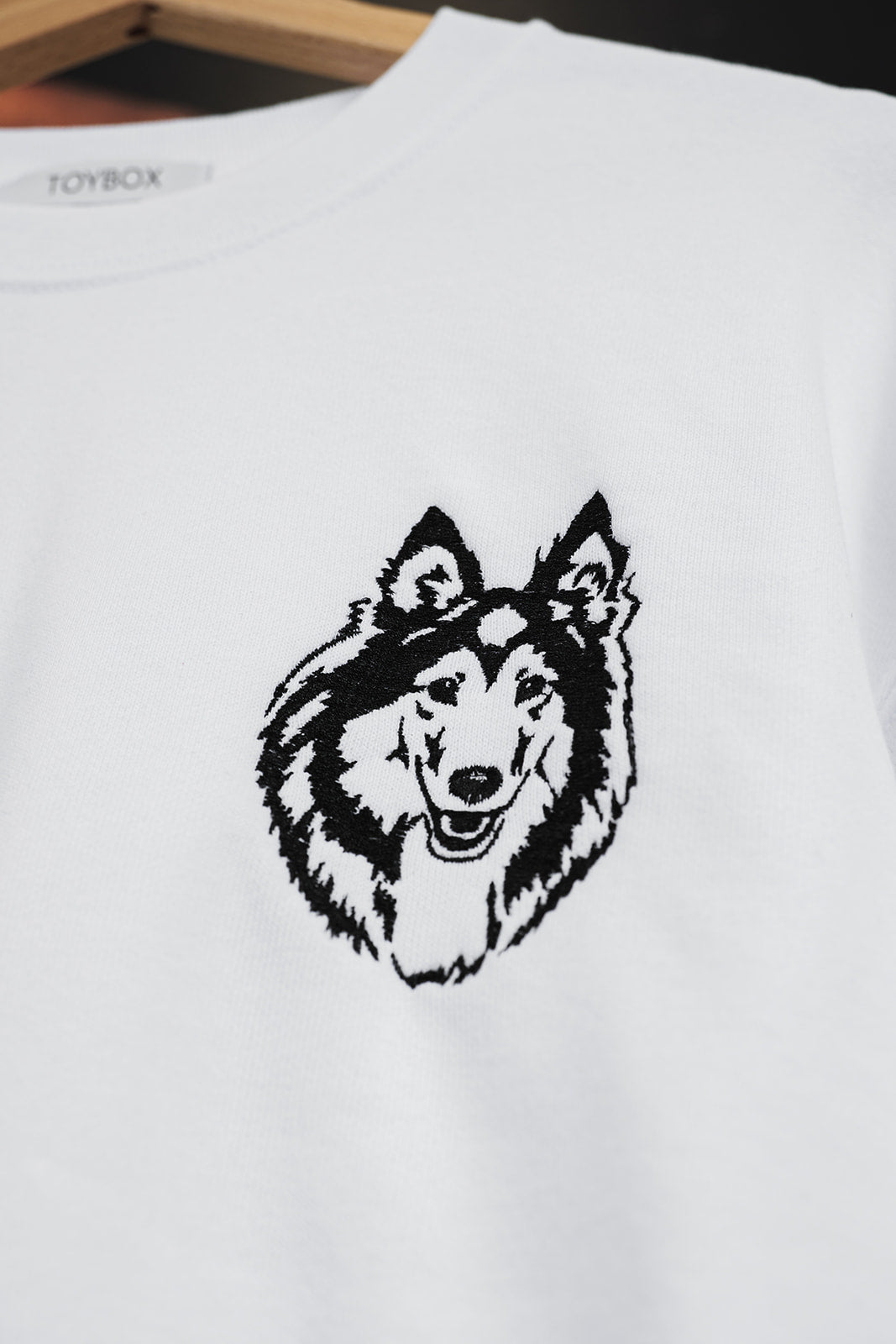 T-Shirt con ricamo Border Collie